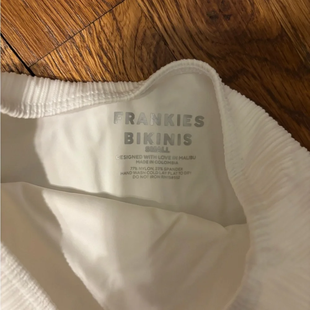 Frankies bikinisHigh-Waisted White Bikini Bottom